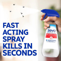 Zevo Ant Roach and Fly Multi-Insect Trigger Spray - 12 fl oz: Indoor Outdoor Use, Liquid Formula, Pump Spray