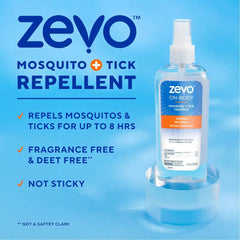 Zevo On Body Mosquito + Tick Repellent Pump Spray - 5.9 fl oz: 8 Hour Protection, P-Menthane-3 Active Ingredient, Unscented